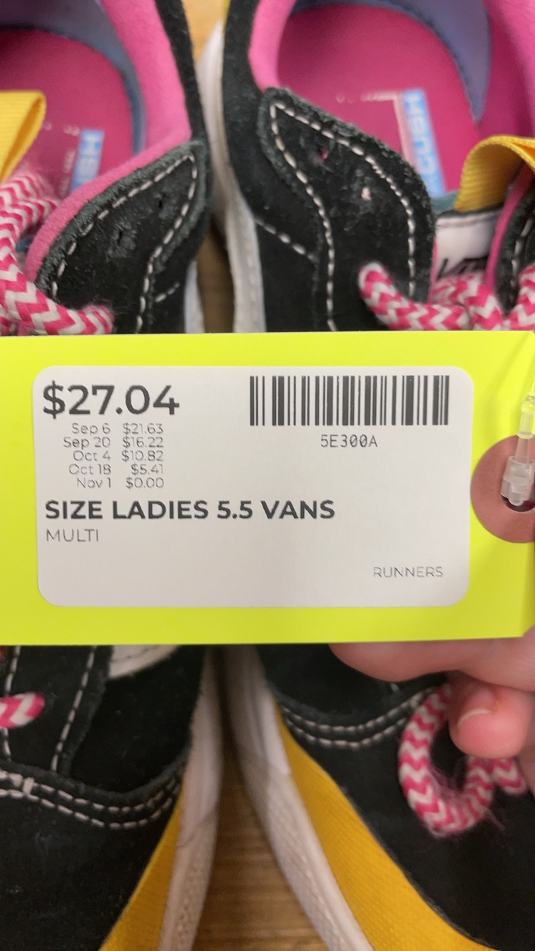 Vans Ladies Multi-Color Runners - Size 5.5 - Picture 3 of 3
